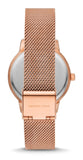 Michael Kors Quartz Crystals Rose Gold Dial Rose Gold Mesh Strap Watch for Women - MKO1012 Authentic Buy Shop Now