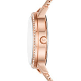 Michael Kors Quartz Crystals Rose Gold Dial Rose Gold Mesh Strap Watch for Women - MKO1012 Authentic Buy Shop Now