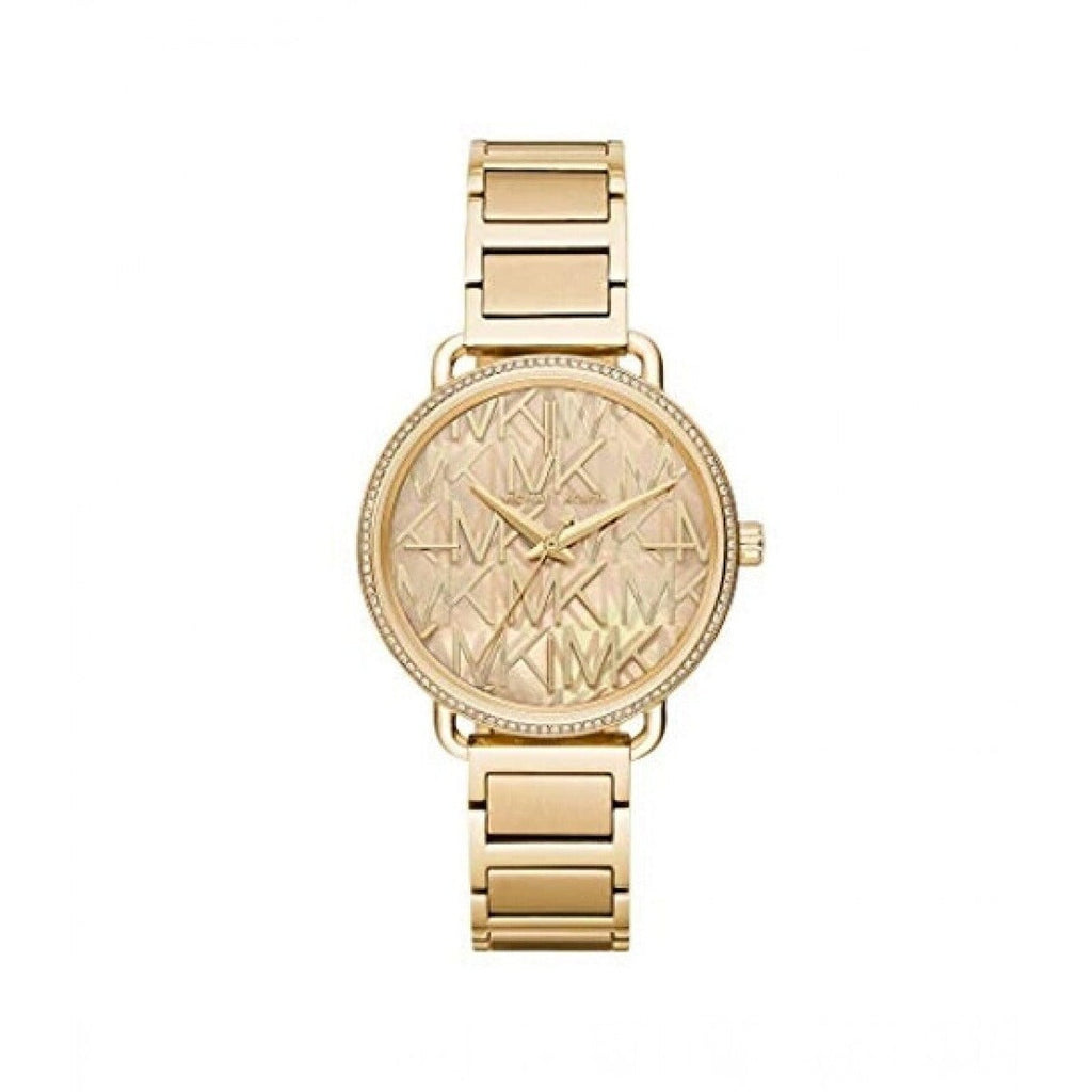 Michael Kors Portia Quartz Gold Dial Gold Steel Strap Watch For Women - MK3886 Authentic Buy Shop Now