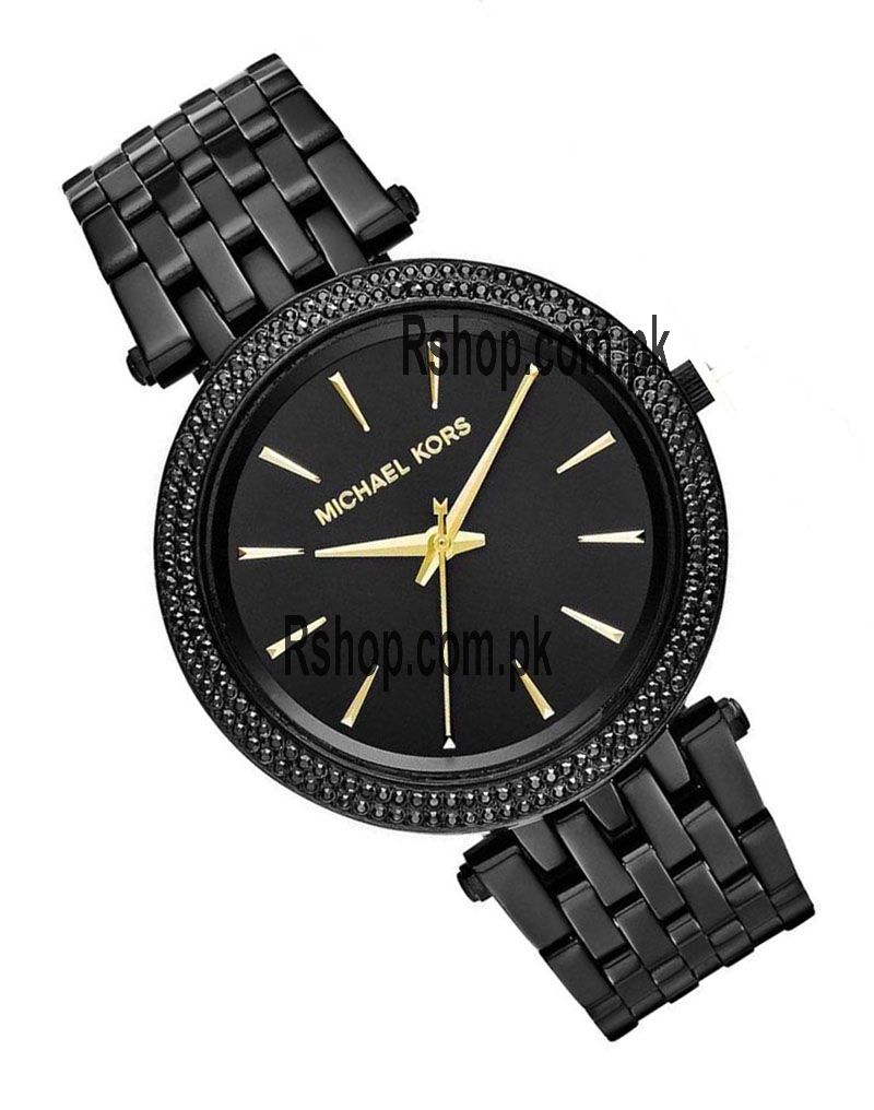 Michael Kors Darci Black Dial Black Steel Strap Watch for Women - MK3337 Authentic Buy Shop Now
