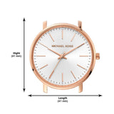 Michael Kors Pyper Quartz White Dial Pink Leather Strap Watch For Women - MK2859 Authentic Buy Shop Now