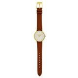 Michael Kors Pyper Quartz Silver Dial Brown Leather Watch For Women - MK2740 Authentic Buy Shop Now