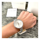 Michael Kors Charley Quartz Silver Dial Silver Steel Strap Watch for Women - MK4398 Authentic Buy Shop Now