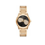 Michael Kors Hartman Analog Quartz Black Dial Gold Steel Strap Watch For Women - MK3647 Authentic Buy Shop Now