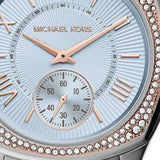 Michael Kors Bryn Quartz Blue Dial Two Tone Steel Strap Watch For Women - MK6136 Authentic Buy Shop Now