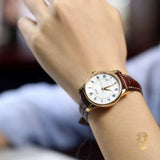 Mido Baroncelli III Automatic Silver Dial Brown Leather Strap Watch For Women - M7600.2.21.8 Authentic Buy Shop Now