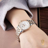 Mido Baroncelli III Automatic Mother of Pearl White Dial Two Tone Steel Strap Watch For Women - M7600.9.69.1 Authentic Buy Shop Now