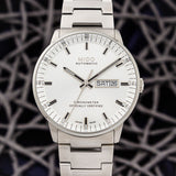 Mido Commander II Automatic Chronometer Silver Dial Silver Steel Strap Watch For Men - M021.431.11.031.00 Authentic Buy Shop Now