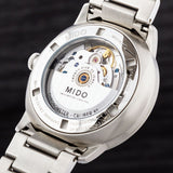Mido Commander II Automatic Black Dial Silver Steel Strap Watch For Men - M021.431.11.051.00 Authentic Buy Shop Now