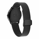 Calvin Klein Minimal Black Dial Black Mesh Bracelet Watch for Men - K3M224B1 Authentic Buy Shop Now