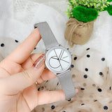 Calvin Klein Minimal White Dial Silver Mesh Bracelet Watch for Women - K3M5215X Authentic Buy Shop Now