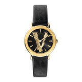 Versace Virtus Quartz Black Dial Black Leather Strap Watch for Women - VEHC00119 Authentic Buy Shop Now