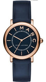 Marc Jacobs Roxy Navy Blue Dial Navy Blue Leather Strap Watch for Women - MJ1539 Authentic Buy Shop Now