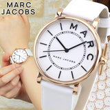 Marc Jacobs Roxy White Dial White Leather Strap Watch for Women - MJ1561 Authentic Buy Shop Now
