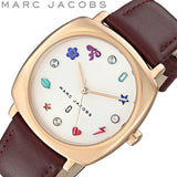 Marc Jacobs Mandy White Dial Brown Leather Strap Watch for Women - MJ1598 Authentic Buy Shop Now