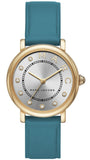 Marc Jacobs Roxy Silver Dial Green Leather Strap Watch for Women - MJ1633 Authentic Buy Shop Now