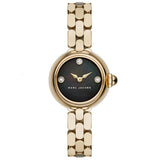 Marc Jacobs Courtney Mother of Pearl Black Dial Gold Steel Strap Watch for Women - MJ3460 Authentic Buy Shop Now