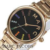 Marc Jacobs Roxy Black Dial Rose Gold Steel Strap Watch for Women - MJ3569 Authentic Buy Shop Now