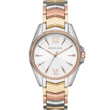 Michael Kors Whitney Quartz White Dial Two Tone Steel Strap Watch For Women - MK6686 Authentic Buy Shop Now