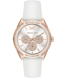 Michael Kors Oversized Sport Quartz White Dial White Rubber Strap Watch For Women - MK6945 Authentic Buy Shop Now