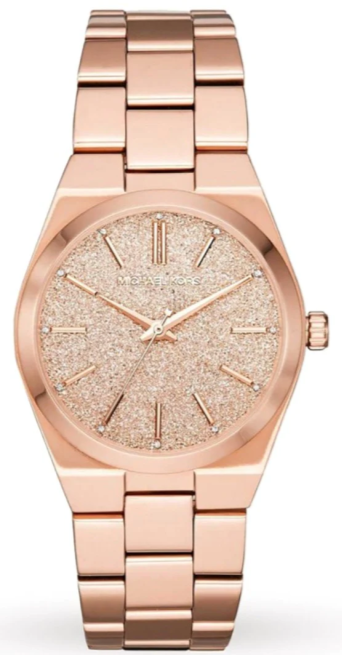 Michael Kors Channing Quartz Rose Gold Dial Rose Gold Steel Strap Watch For Women - MK6624 Authentic Buy Shop Now