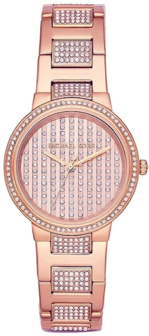 Michael Kors Gabbi Rose Gold Dial Rose Gold Steel Strap Watch For Women - MK3986 Authentic Buy Shop Now