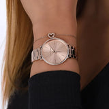 Michael Kors Pyper Quartz Rose Gold Dial Rose Gold Steel Strap Watch For Women - MK1040 Authentic Buy Shop Now