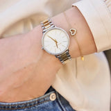 Michael Kors Pyper Quartz Silver Dial Two Tone Steel Strap Watch For Women - MK1041 Authentic Buy Shop Now