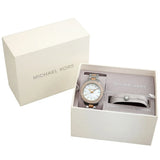 Michael Kors Liliane Quartz Mother of Pearl White Dial Two Tone Steel Strap Watch For Women - MK1048 Authentic Buy Shop Now