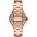 Michael Kors Lennox Three Hand Rose Gold Dial Rose Gold Steel Strap Watch For Women - MK1063 Authentic Buy Shop Now