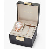 Michael Kors Lexington White Dial Rose Gold Steel Strap Watch for Women - MK1088 Authentic Buy Shop Now