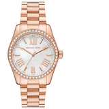 Michael Kors Lexington White Dial Rose Gold Steel Strap Watch for Women - MK1088 Authentic Buy Shop Now