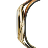 Michael Kors Runway Gold Dial Brown Leather Strap Watch For Women - MK2256 Authentic Buy Shop Now