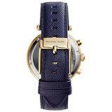 Michael Kors Parker Gold Dial Blue Leather Strap Watch for Women - MK2280 Authentic Buy Shop Now