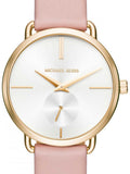 Michael Kors Portia Quartz White Dial Pink Leather Strap Watch For Women - MK2659 Authentic Buy Shop Now