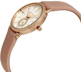 Michael Kors Petite Portia Silver Dial Pink Rubber Strap Watch For Women - MK2735 Authentic Buy Shop Now