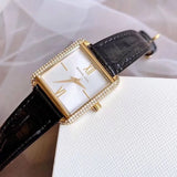 Michael Kors Lake Quartz White Dial Black Leather Strap Watch For Women - MK2762 Authentic Buy Shop Now