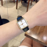Michael Kors Lake Quartz White Dial Black Leather Strap Watch For Women - MK2762 Authentic Buy Shop Now