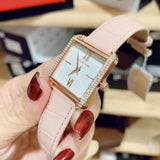 Michael Kors Lake Quartz White Dial Pink Leather Strap Watch For Women - MK2763 Authentic Buy Shop Now