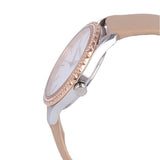 Michael Kors Layton Mother of Pearl White Dial Brown Leather Strap Watch For Women - MK2910 Authentic Buy Shop Now