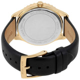 Michael Kors Layton Three Hand Mother of Pearl Black Dial Black Leather Strap Watch For Women - MK2911 Authentic Buy Shop Now