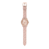 Michael Kors Tibby Multifunction Rose Gold Dial Pink Leather Strap Watch For Women - MK2955 Authentic Buy Shop Now