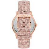 Michael Kors Tibby Multifunction Rose Gold Dial Pink Leather Strap Watch For Women - MK2955 Authentic Buy Shop Now