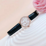 Michael Kors Camille Three-Hand Crystals White Dial Black Leather Strap Watch for Women - MK2962 Authentic Buy Shop Now