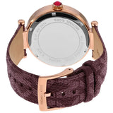 Michael Kors Parker Rose Gold Dial Maroon Leather Strap Watch For Women - MK2974 Authentic Buy Shop Now