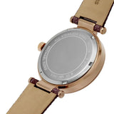 Michael Kors Parker Rose Gold Dial Maroon Leather Strap Watch For Women - MK2974 Authentic Buy Shop Now