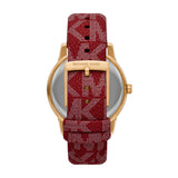Michael Kors Tibby Multifunction Silver Dial Red Leather Strap Watch For Women - MK2975 Authentic Buy Shop Now
