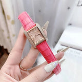 Michael Kors Emery Quartz Diamonds Rose Gold Dial Pink Leather Strap Watch For Women - MK2984 Authentic Buy Shop Now
