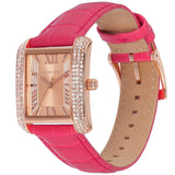 Michael Kors Emery Quartz Diamonds Rose Gold Dial Pink Leather Strap Watch For Women - MK2984 Authentic Buy Shop Now