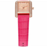 Michael Kors Emery Quartz Diamonds Rose Gold Dial Pink Leather Strap Watch For Women - MK2984 Authentic Buy Shop Now